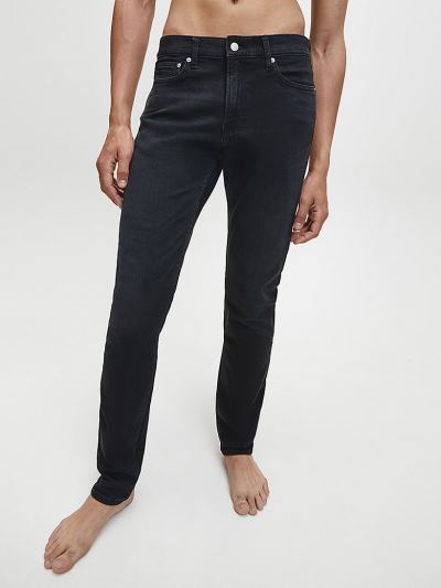 Calvin Klein Ruhák HU812748 | Calvin Klein Slim Férfi Farmernadrág Fekete